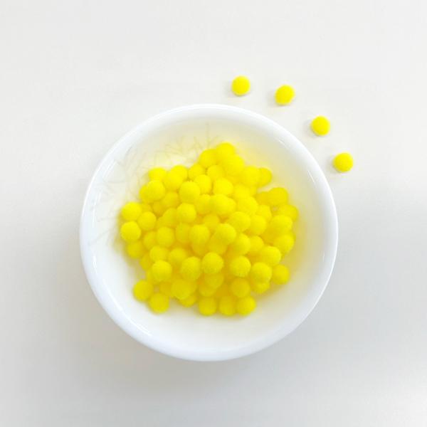 [118676]칼라솜/1cm/약250개/노랑/뉴
