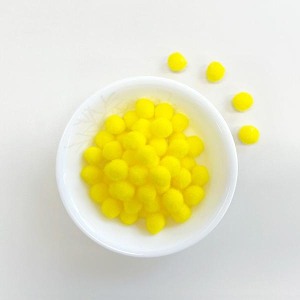 [118680]칼라솜/1.5cm/약100개/노랑/뉴