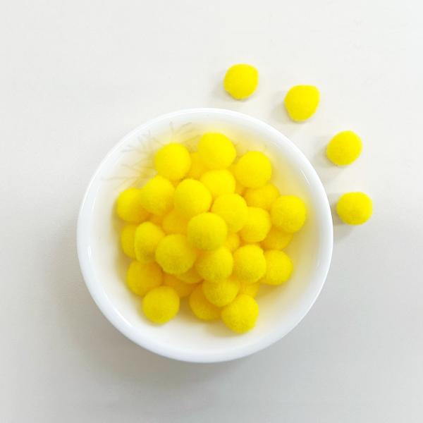 [118684]칼라솜/2cm/약100개/노랑/뉴
