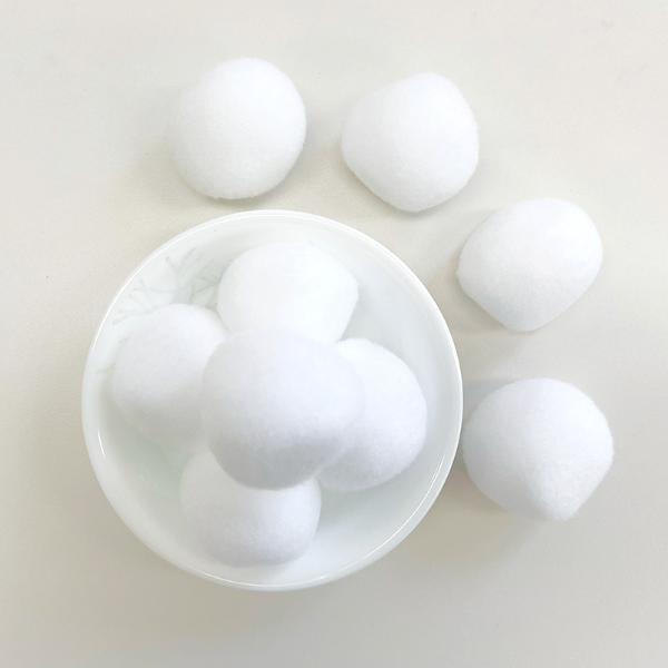 [118700]칼라솜/5cm/약25개/흰색/뉴