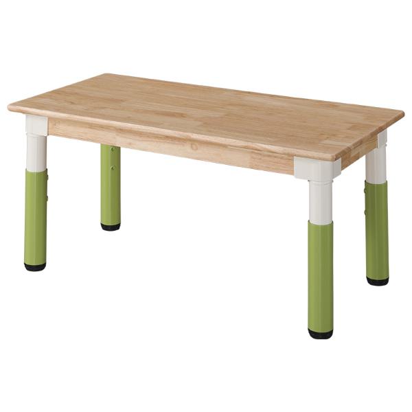 [777373]고무나무책상/높이조절식/H46-58cm/연두/사각