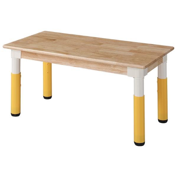 [777376]고무나무책상/높이조절식/H46-58cm/노랑/사각