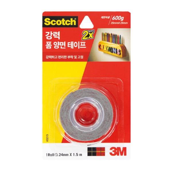 [154735]스카치강력폼양면테이프/3215/24mm*1.5m