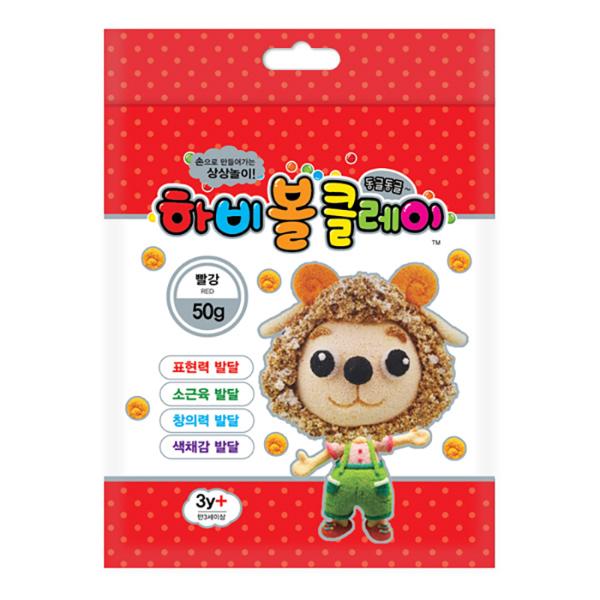[116787]볼클레이점토/50g/빨강