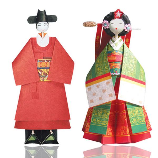 궁중의상종이접기7/관복2/녹원삼2