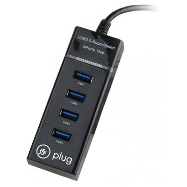 플러그 USB3.0 4포트 허브 PLC-011C(블랙)