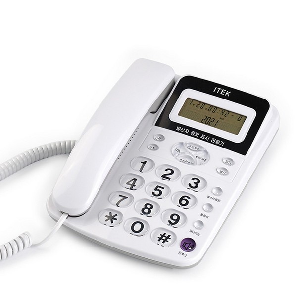발신자표시 전화기(IK-300/화이트/아이텍)