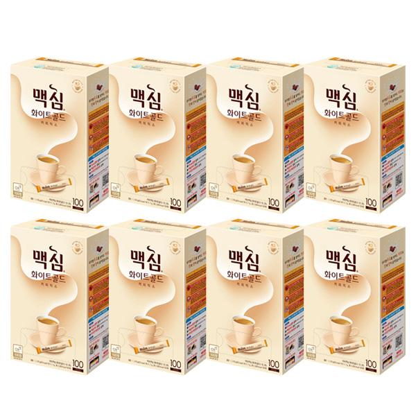 [묶음]맥심 화이트골드 커피믹스(11.7g*100T/동서식품)X8EA