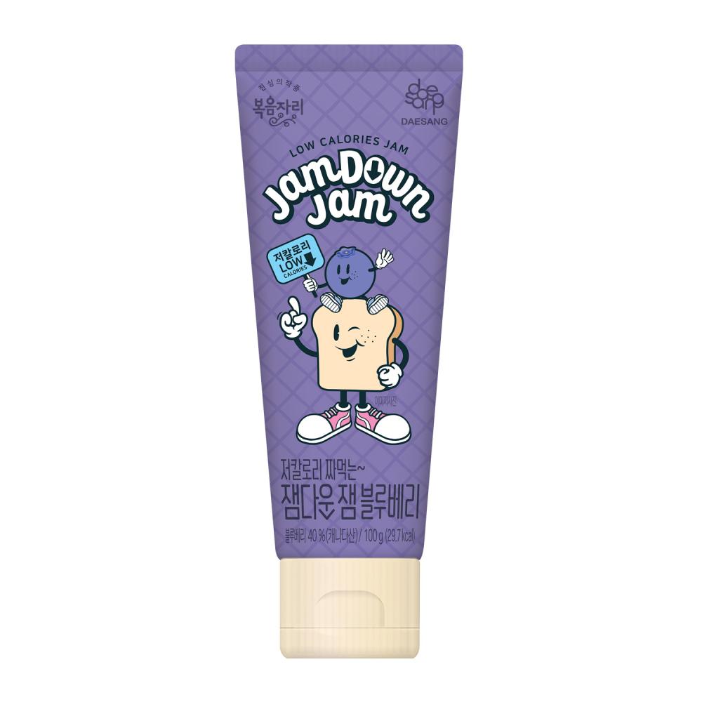 복음자리 저칼로리 짜먹는 잼다운잼 블루베리 100g