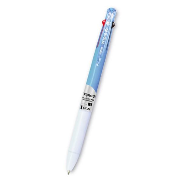 트리플오 3색 다색펜 0.5 블루(0.5mm)