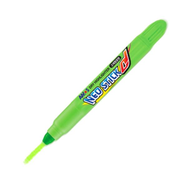 아모스 네오스틱고체형광펜(4.0mm 녹색)