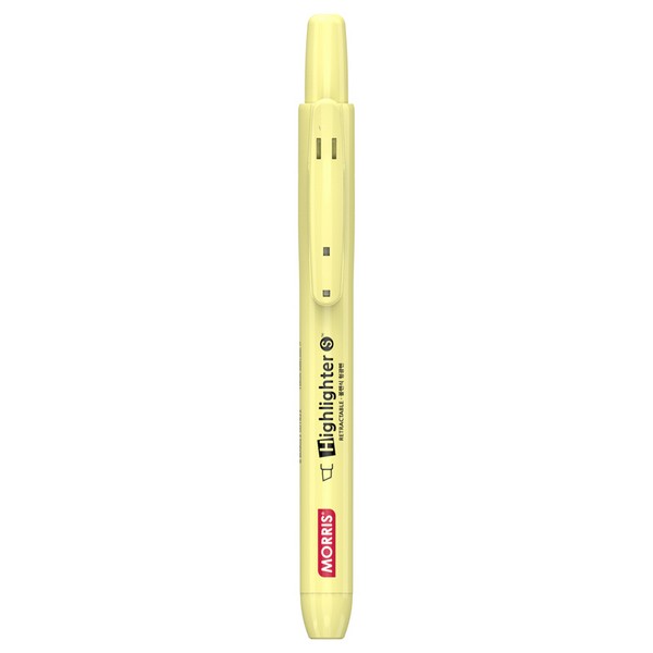 저스트클릭 마일드 형광펜S 옐로우(3.5mm/모리스)