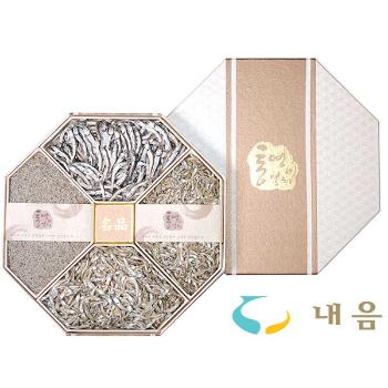 내음 팔각한지함 멸치선물세트 4호