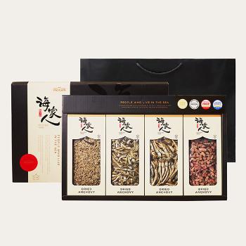 해가인 깨끗한 저염멸치4종세트(세멸치/중멸치/훈연멸치/꼴뚜기 각230g)