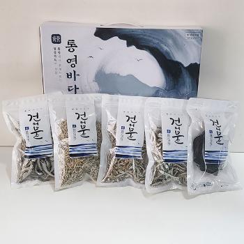 통영바다마켓 멸치5종 선물세트2호(대멸치/중멸치/소멸치/세멸치/미역)
