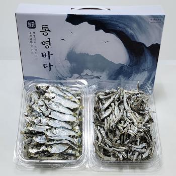통영바다 은빛멸치2종 선물세트1호(대멸치/디포리)