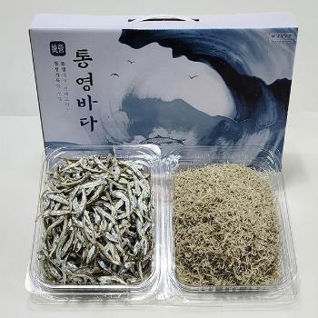 통영바다 은빛멸치2종 선물세트3호(중멸치/세멸치)