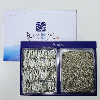 통영애찬 프리미엄 은빛멸치 선물세트3호(중멸치/소멸치)