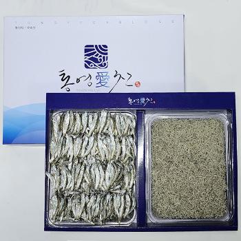 통영애찬 프리미엄 은빛멸치 선물세트4호(중멸치/세멸치)