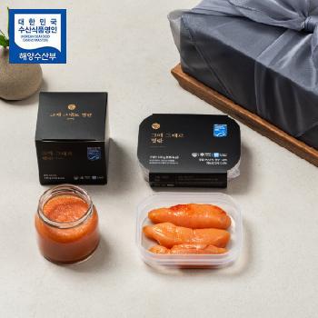 덕화명란 선물세트2호(100gx2팩/120gx1병)