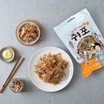 해살이 황토가마에 구운 쥐포구이채500g