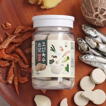 푸릇푸릇 손맛 코인육수1병(148g/4gx37정)