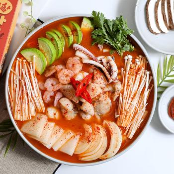 어성호 아새오 해물탕 밀키트450g(1~2인분/순살아귀/새우/오징어)