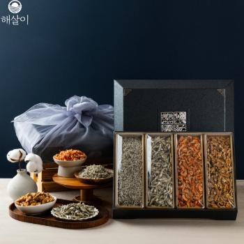 해살이 한지함 사각4종 세트