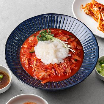 굴키우는남자 한치물회 몸통만1인분(야채/한치/소스)