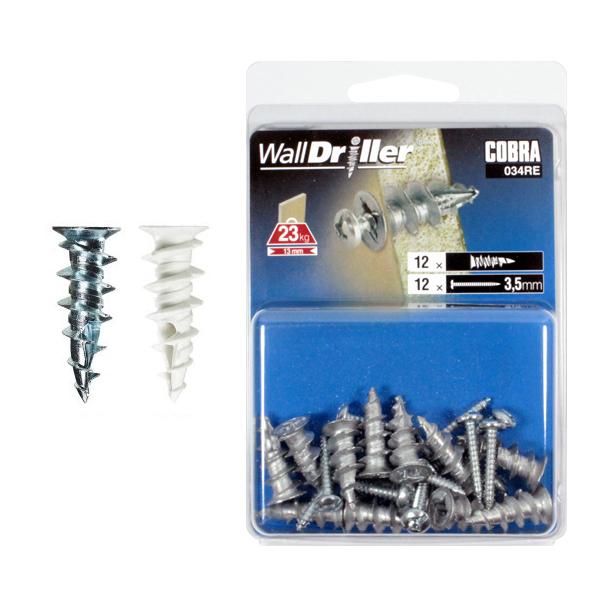 코브라앙카 석고앙카 월드릴러 034RE M3.5 아연 12개입