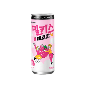 롯데칠성음료 [롯데칠성음료] 밀키스 제로 (250ml/딸기&바나나, 30개)