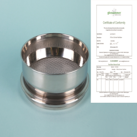 Glenammer [Glenammer] 정밀 스텐 표준 망체 (Ø100×H40mm, 3.55mm, TS-F3550)