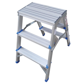 [스마토] 광폭 일반 사다리 SLB03G (3단, 690x480x660mm/3.7kg, 하중 150kg)
