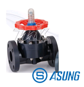 [아성플라스틱밸브] 다이아후램 (PP/플랜지/150A/145mm/7.5kg/㎠/EPDM, 1개)