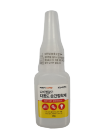 [나비엠알오] 다목적용 순간접착제 NV-020 20g 120CPS E-A08A-H00120001-A180 25EA/BOX