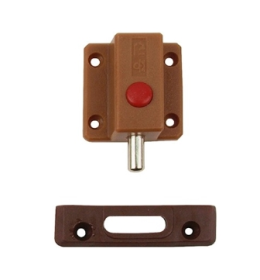 [철물박사] 장롱 가구 랏지 걸쇠 306 밤색/37×38mm 10EA/PACK