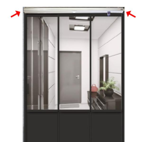 [철물박사] 중문용 간편 설치 자동문 (CT803-EASY/L1236mm/문60kg, 1개/SET)