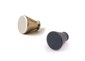 [철물박사] 심플 멜로디 가구 손잡이 흑색 20×20×20mm