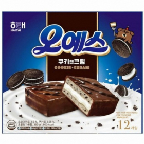 [해태제과] 과자/간식 오예스 (360g/쿠키앤크림, 12개x10팩)