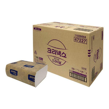 크리넥스 드라이셀 천연펄프 F250(VF) 250매x20밴드 47227