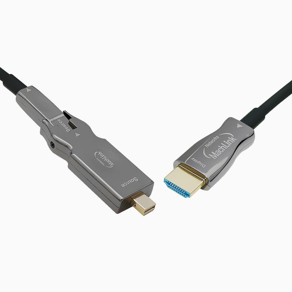 [마하링크] AOC 분리형 MiniDP 1.4 to HDMI 2.1 8K 광케이블 10M ML-MD7H10